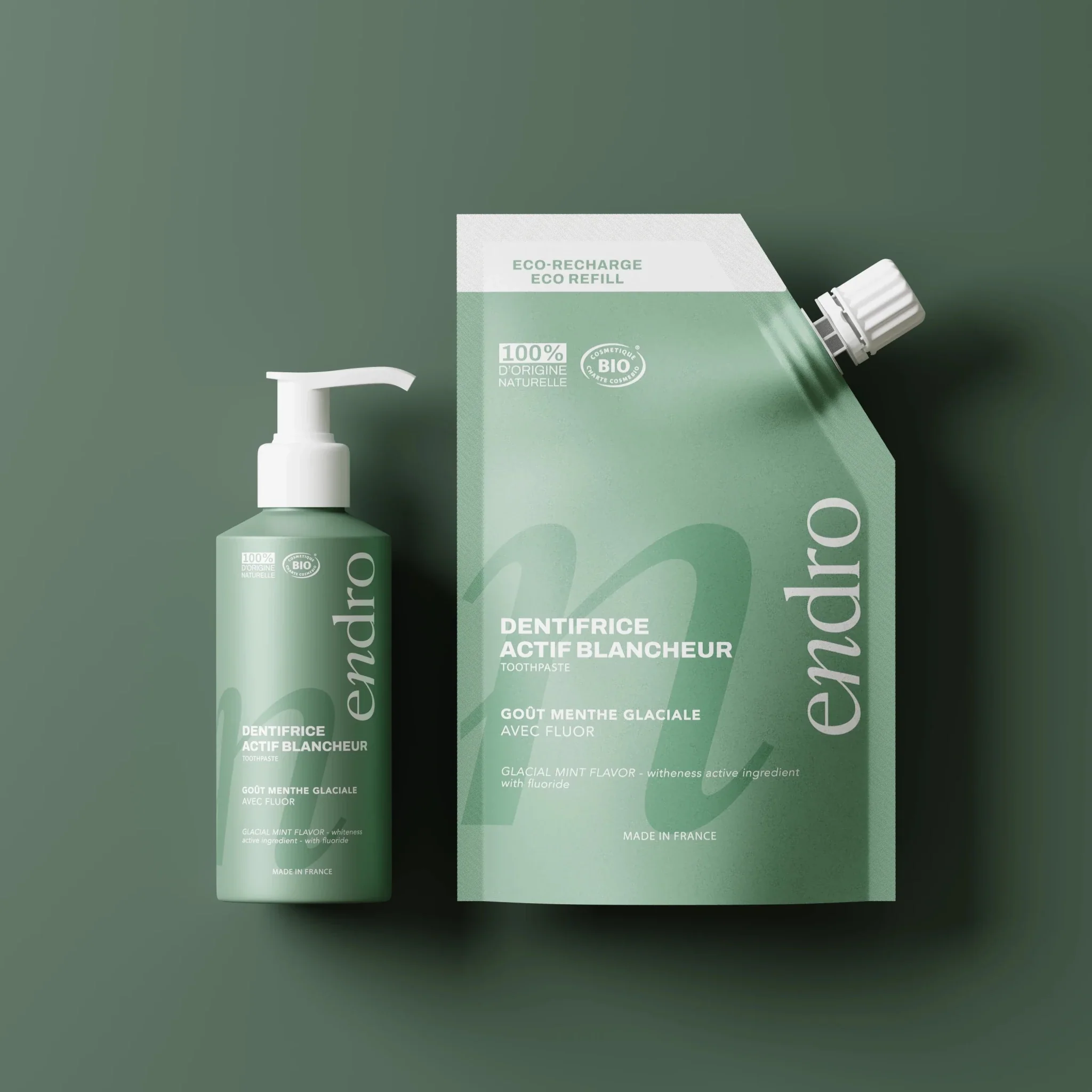 Duo Dentifrice Fluor Menthe + Recharge